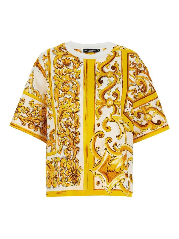 DOLCE & GABBANA: Camisetas - Camiseta - Amarillo