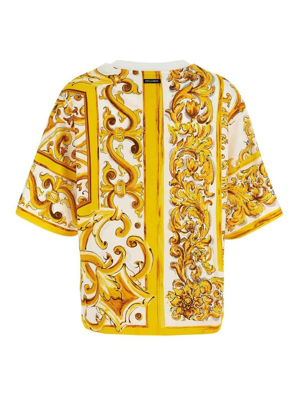 DOLCE & GABBANA: Camisetas online - Camiseta - Amarillo