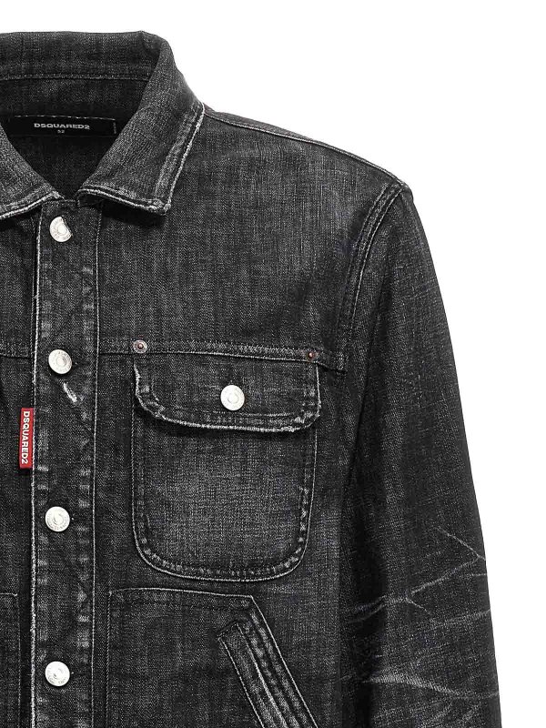 The Best Shops DSQUARED2: denim jacket - Boxy Jean Jacket