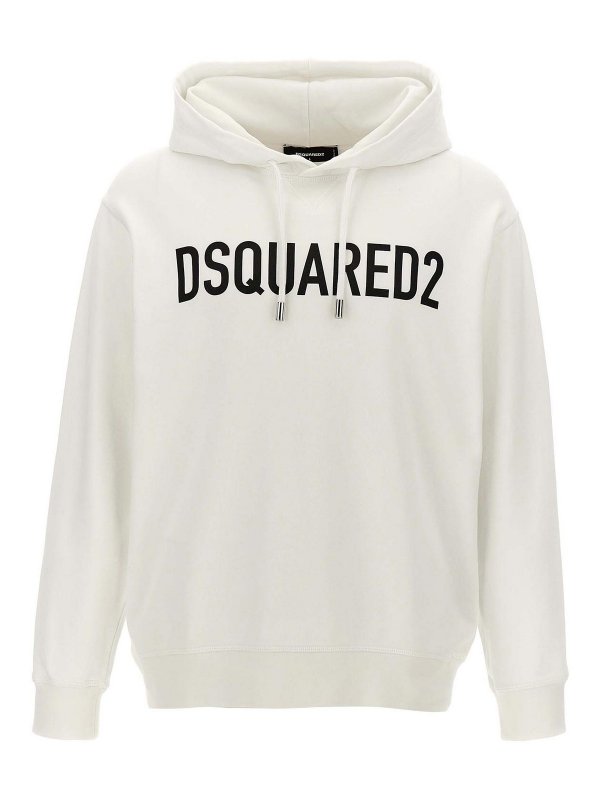 DSQUARED2: Sweatshirts & Sweaters - Logo Print Hoodie