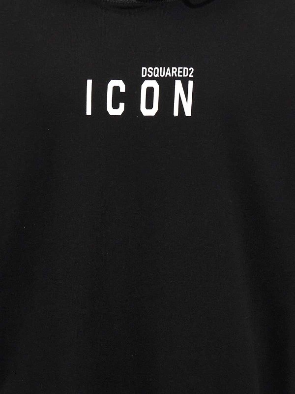 Felpa con cappuccio con stampa logo shop online: DSQUARED2
