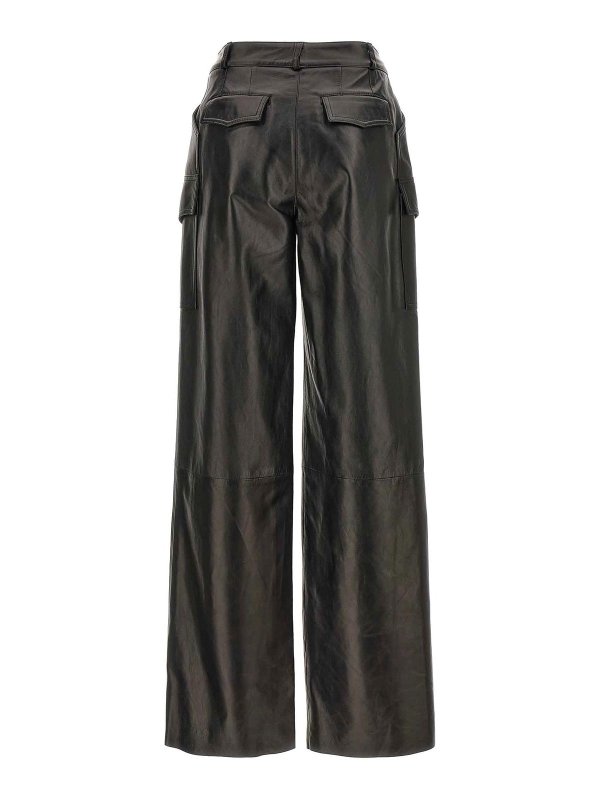 ERMANNO SCERVINO: leather trousers online - Leather Cargo Pants