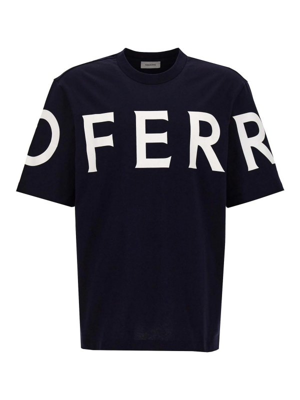 FERRAGAMO: T-shirts - T-Shirt - Blau