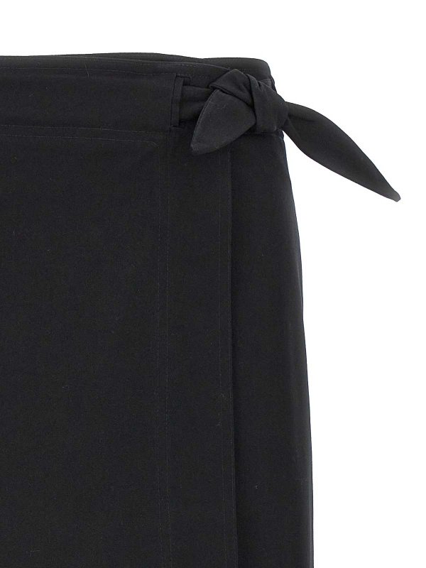 The Best Shops GANNI: Knee length skirts & Midi - Herringbone Canvas Skirt