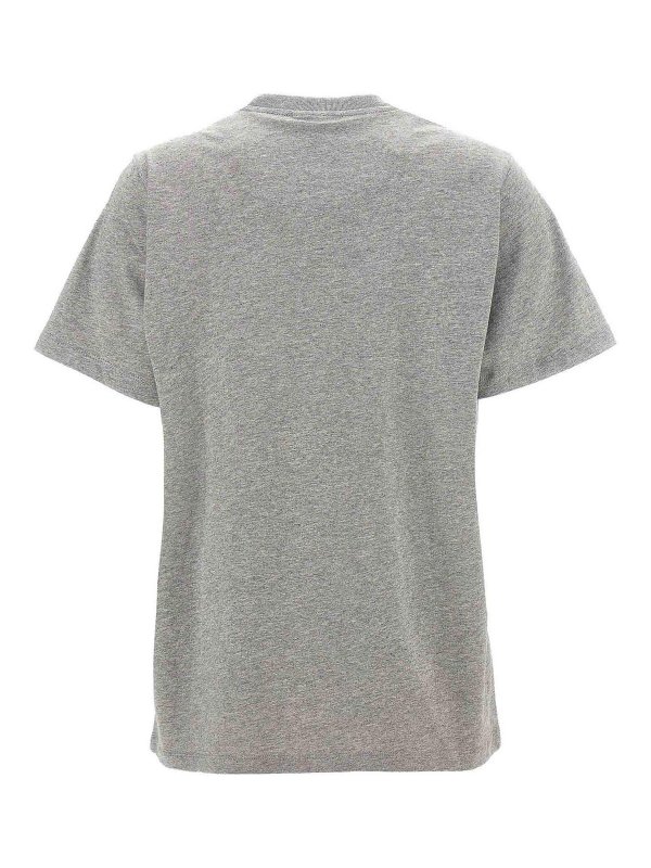 GANNI: Camisetas online - Camiseta - Gris