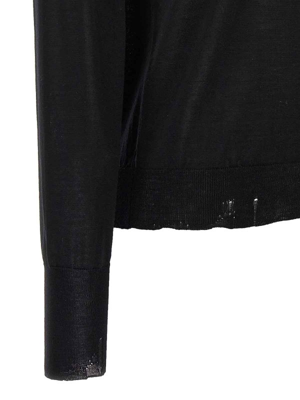 Pull Col Rond - Noir shop online: GOLDEN GOOSE