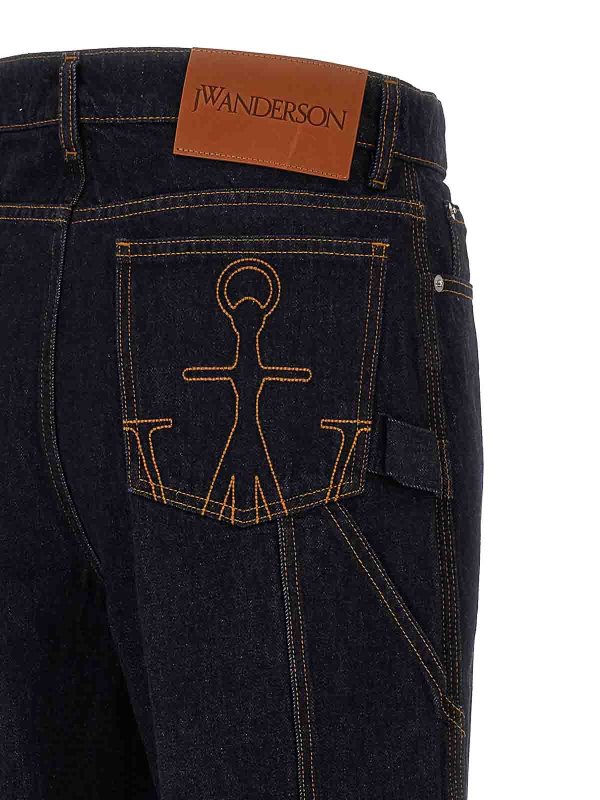 Logo Grid Turn Up Workwear Jeans shop online: J.W. ANDERSON