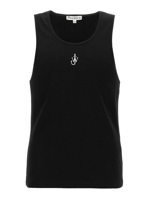 J.W. ANDERSON: Tops y camisetas sin mangas - Top - Negro