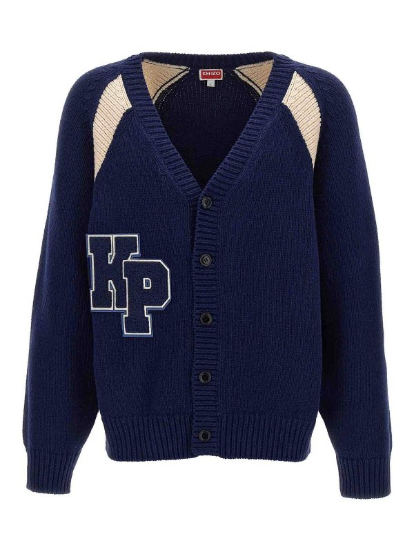 KENZO: カーディガン - カーディガン - ブルー