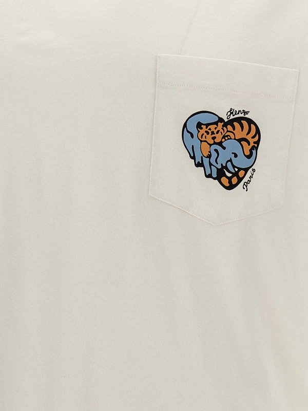 Tシャツ - 白 shop online: KENZO