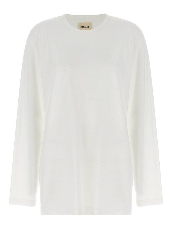 KHAITE: T-shirts - T-Shirt - Blanc
