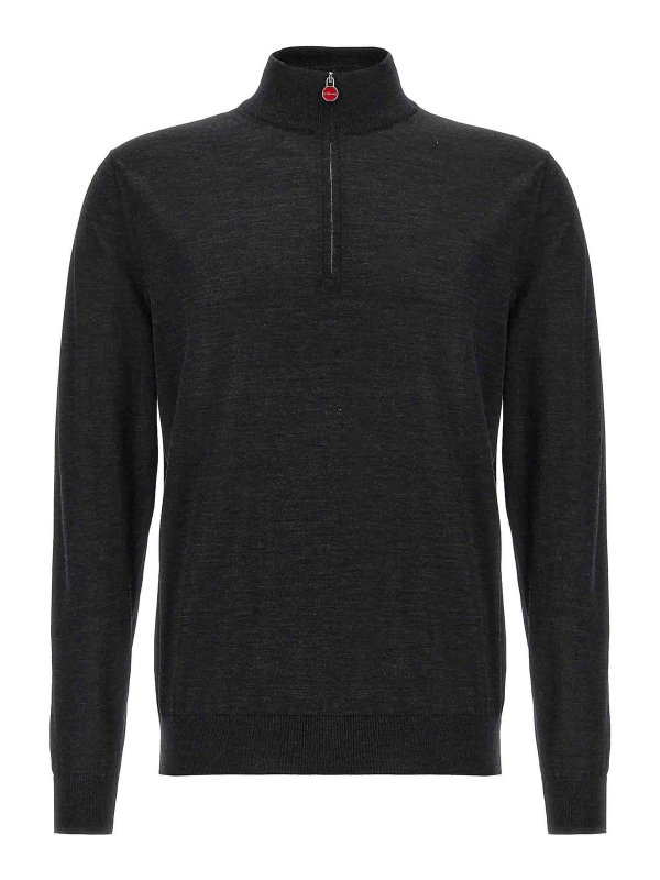 KITON: Cárdigans - Cárdigan - Gris