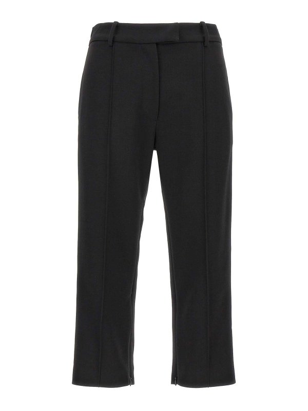 MAGDA BUTRYM: カジュアルトラウザー - カジュアルパンツ - 黒