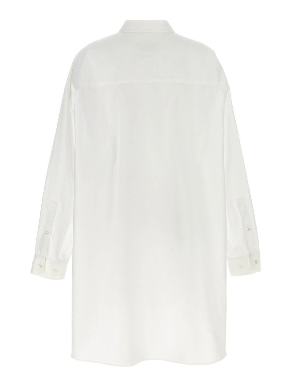 Maison Margiela: Robe longueur genou online - Robe Au Genou - Blanc