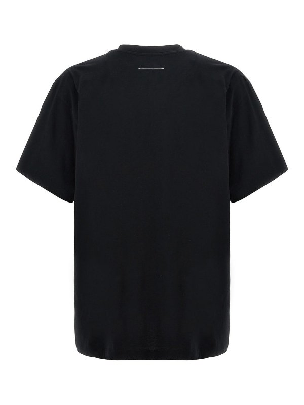 MM6 MAISON MARGIELA: t-shirts online - Logo Label T-Shirt