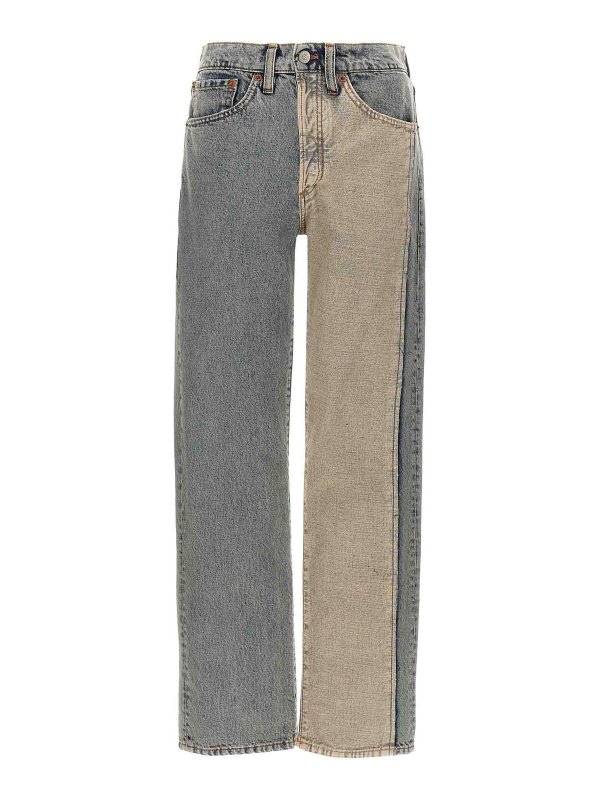 MM6 MAISON MARGIELA: straight leg jeans - Visible Stitching Jeans