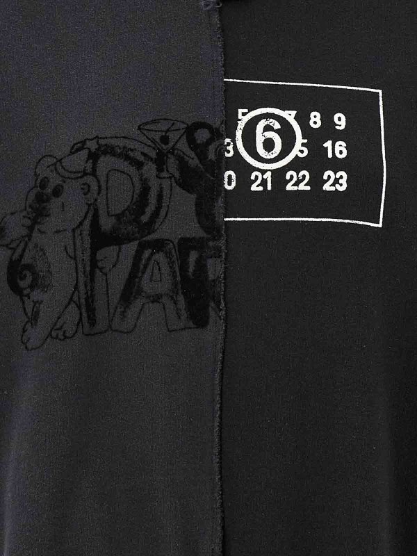 Sweat-Shirts - Noir shop online: MM6 MAISON MARGIELA