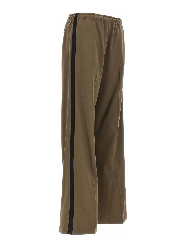 The Best Shops MM6 MAISON MARGIELA: Pantalones casual - Pantalón Casual - Verde