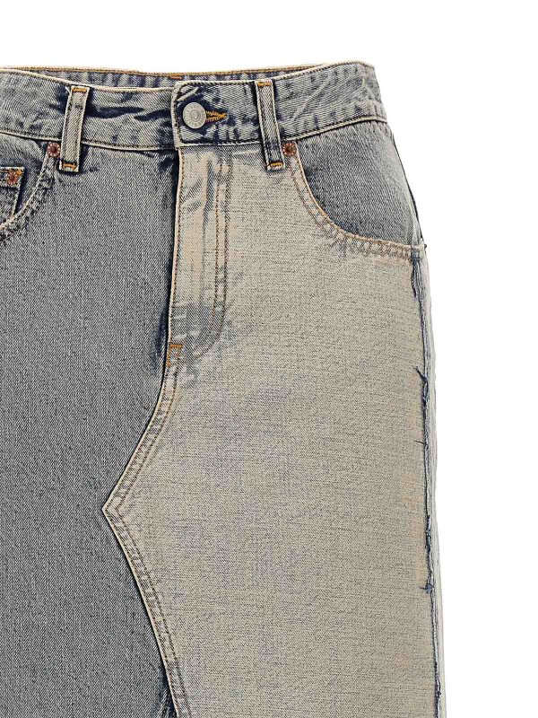 The Best Shops MM6 MAISON MARGIELA: ロングシャツ - ロングスカート - ブルー