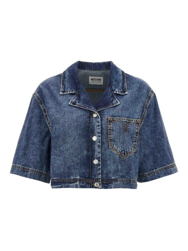 MOSCHINO JEANS: シャツ - シャツ - ブルー