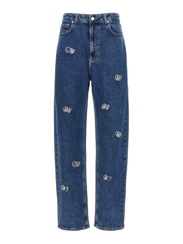 MOSCHINO JEANS: Bootcut - Bootcut Jeans - Blau