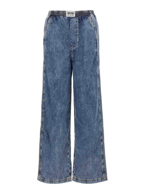 MOSCHINO JEANS: bootcut jeans - Embroidery Jeans