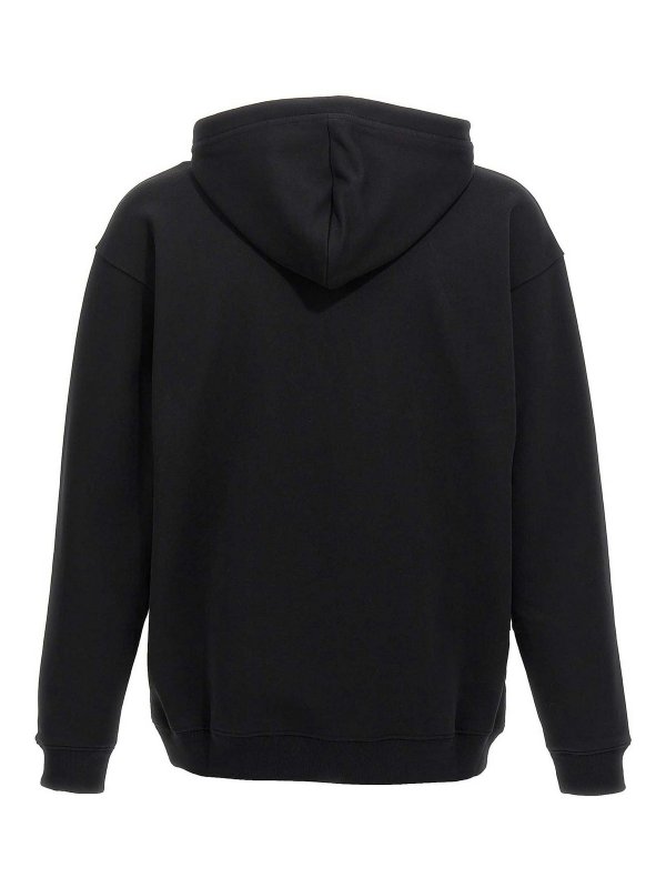 MOSCHINO: Felpe e maglie online - Felpa con cappuccio con stampa logo