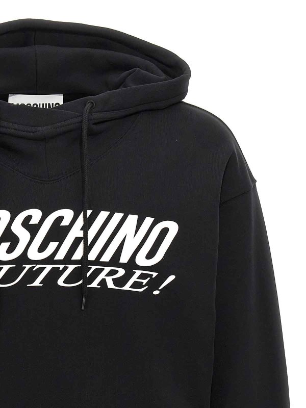 The Best Shops MOSCHINO: Felpe e maglie - Felpa con cappuccio con stampa logo