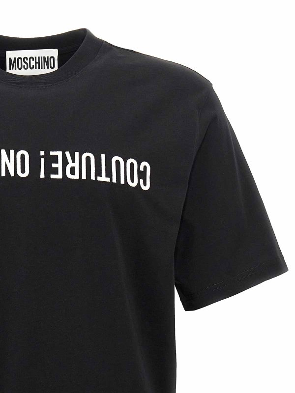 The Best Shops MOSCHINO: t-shirts - Logo Embroidery T-Shirt