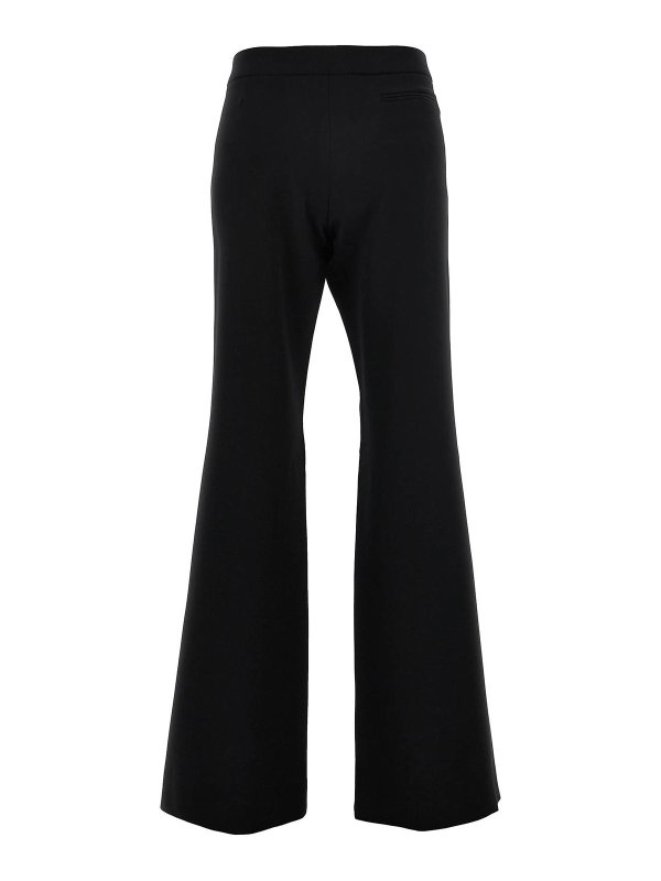 MOSCHINO: casual trousers online - Crepe Flared Pants