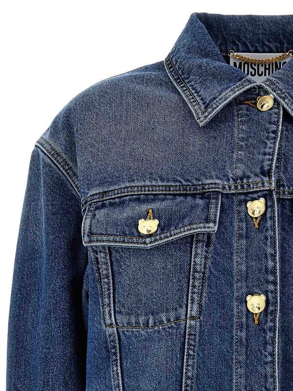 The Best Shops MOSCHINO: denim jacket - Button Jacket