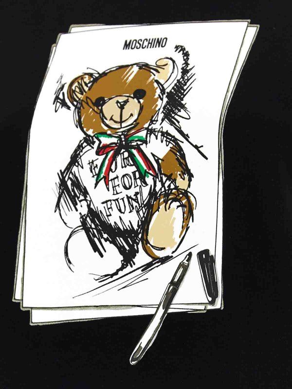 スウェットシャツ/セーター - 黒 shop online: MOSCHINO