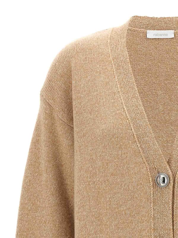 The Best Shops PACO RABANNE: Cardigans - Cardigan - Beige