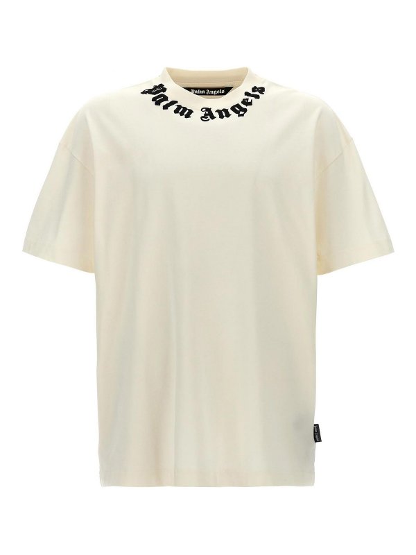 Palm Angels: t-shirts - Neck Logo T-Shirt