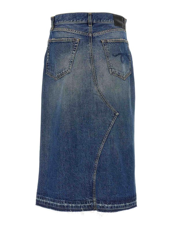 R13: ニーレングススカート＆ミディ丈 online - 膝丈/ミディスカート - ブルー