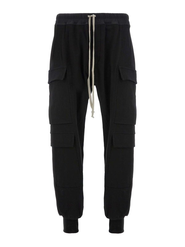 RICK OWENS: Pantalones deportivos - Pantalones Deportivos - Negro