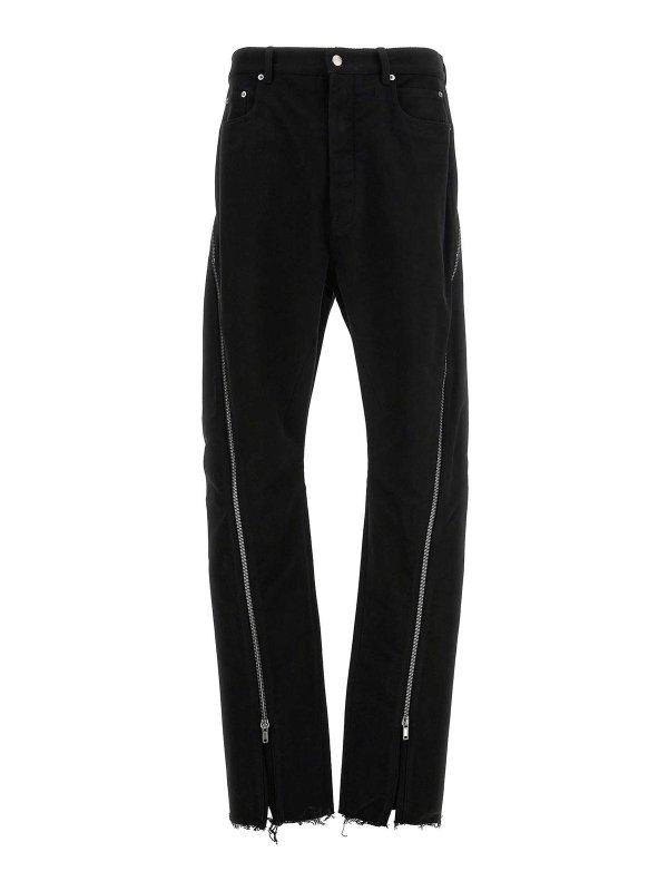 RICK OWENS: カジュアルトラウザー - カジュアルパンツ - 黒