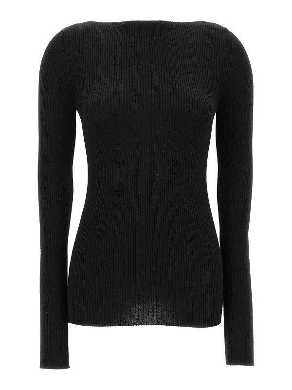 RICK OWENS: boat necks - Al Top Sweater