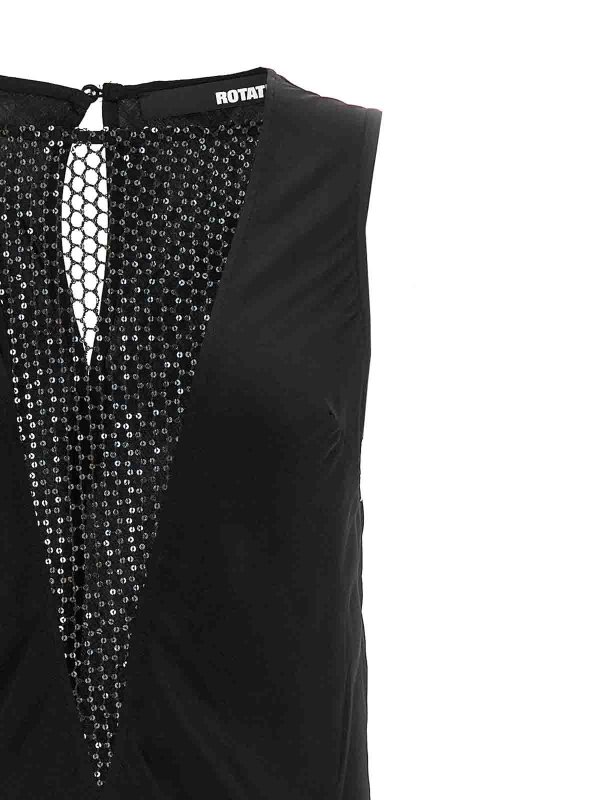 The Best Shops ROTATE Birger Christensen: Vestidos media pierna - Vestido Midi - Negro