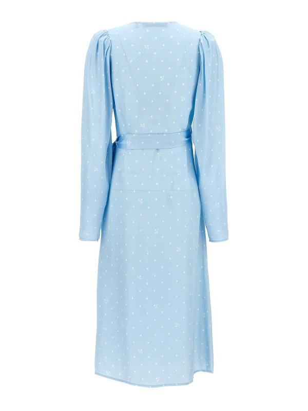 ROTATE Birger Christensen: Robe longueur genou online - Robe Au Genou - Bleu Clair