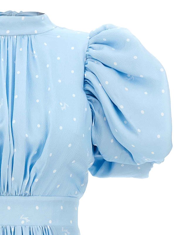 The Best Shops ROTATE Birger Christensen: Knielange Kleider - Knielanges Kleid - Hellblau