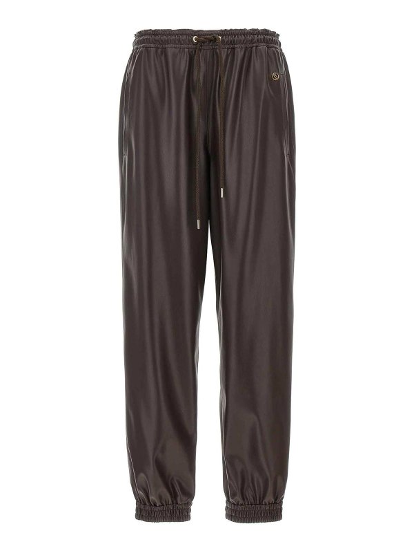 STELLA McCARTNEY: スウェットパンツ - トラックスーツ ボトムス - ブラウン