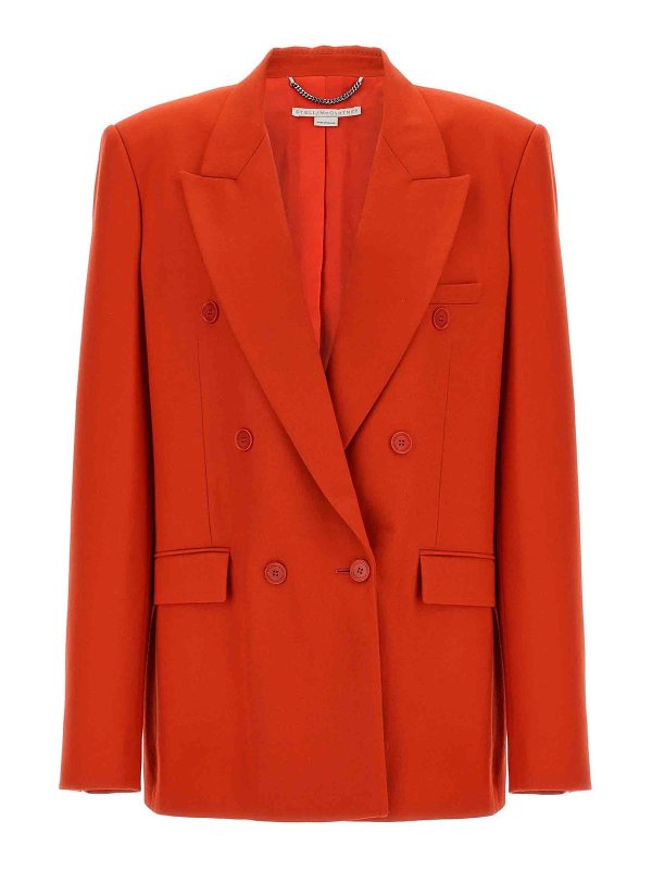 STELLA McCARTNEY: blazers - Double-Breasted Wool Blazer