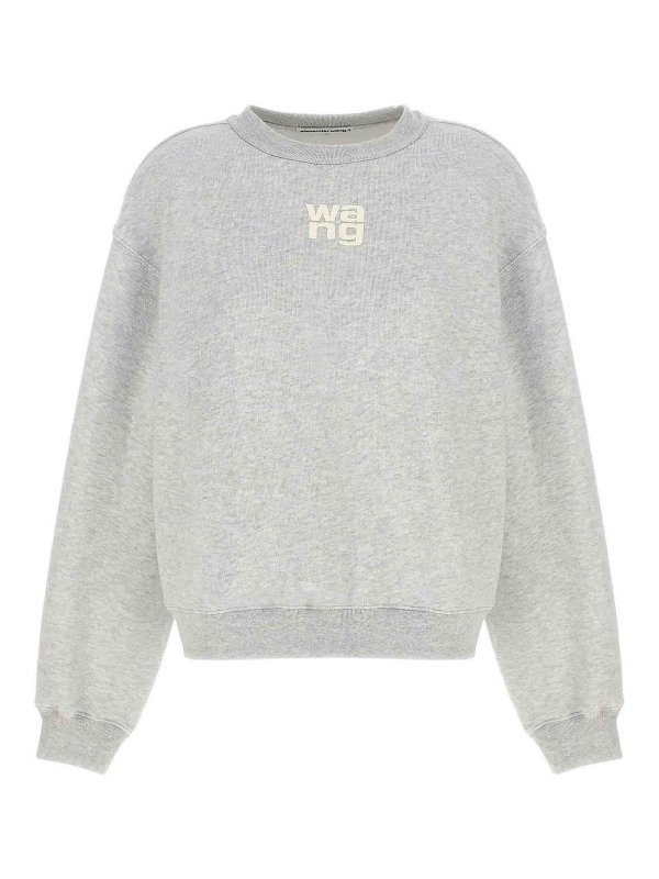ALEXANDER WANG: Sweatshirts und Pullover - Sweatshirt - Grau
