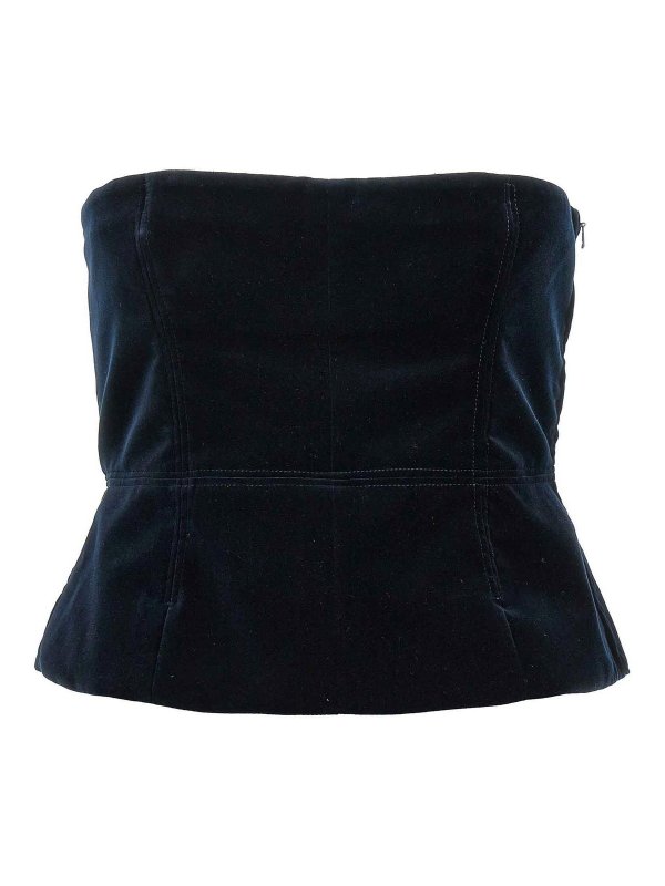 TOM FORD: Top e canotte - Top  in velluto