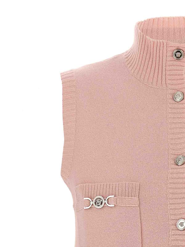 The Best Shops VERSACE: ニーレングスドレス - 膝丈ドレス - ヌードカラー