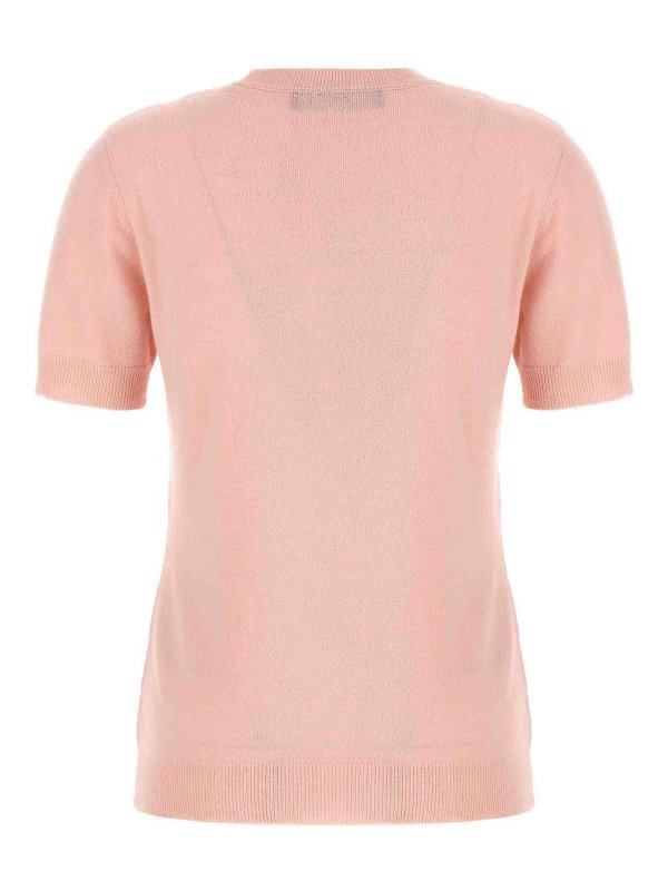 VERSACE: Strickpullover mit Rundhalsausschnitt online - Rundhalspullover - Nude