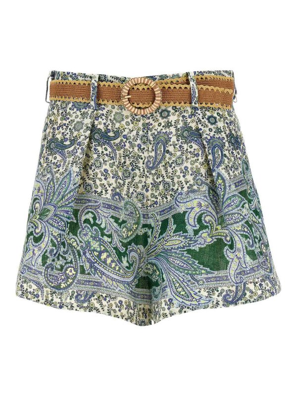 ZIMMERMANN: pantaloni shorts - Pantaloncini Ottie Tuck