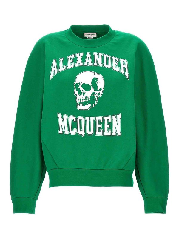 ALEXANDER MCQUEEN: Sudaderas y suéteres - Sudadera - Verde