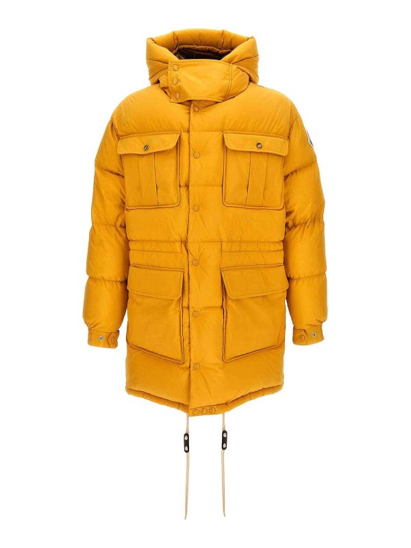 MONCLER: ダウン・ハイテクジャケット - ダウンジャケット - イエロー